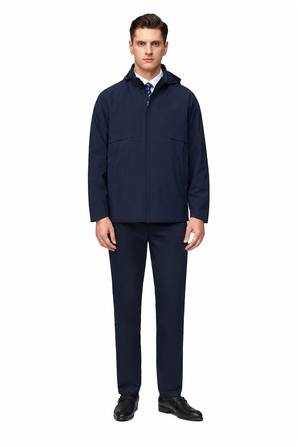 Áo jacket phối mảng — Nam