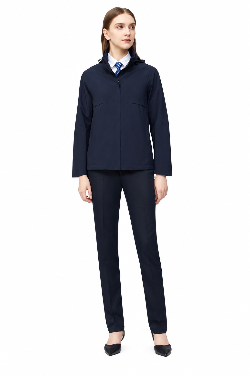 Áo jacket phối mảng — Nữ